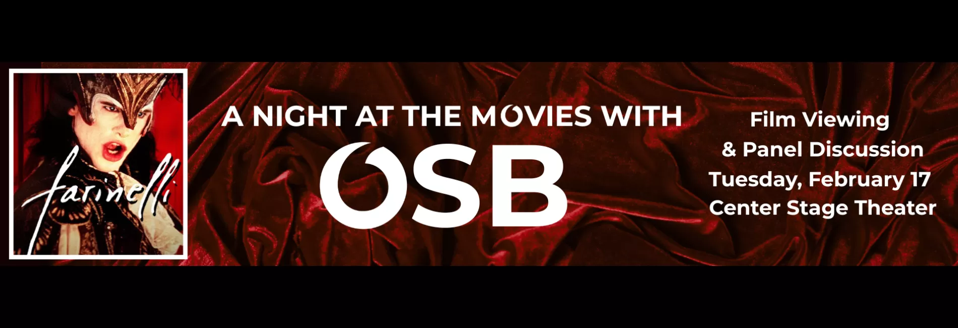 Opera at the Movies: Farinelli + Panel Discussion