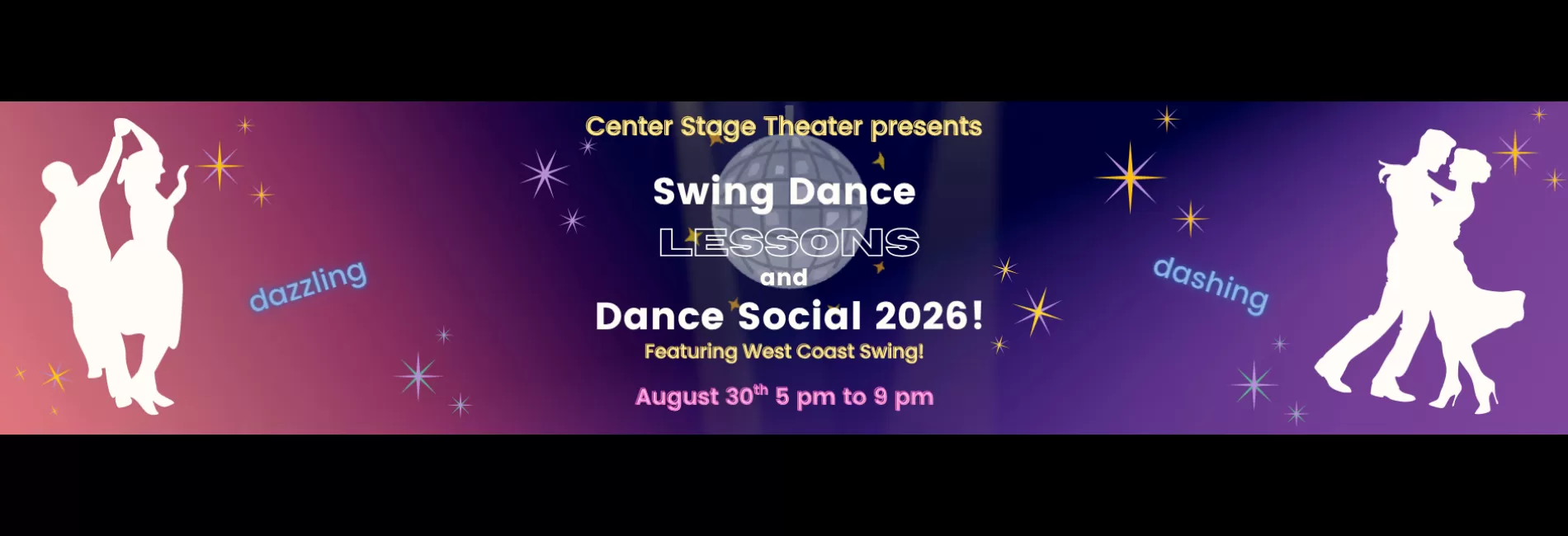 Swing Dance Lessons and Dance Social Summer 2026!